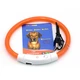 Светодиодный LED ошейник No Brand L-18 USB L Orange - изображение 4