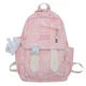Рюкзак підлітковий Lesko 230632 Зайчик 20L Pink - зображення 1