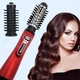 Фен-щетка Shiny & Beauty Стайлер 2 в1 с вращением для укладки волос Красный - изображение 1