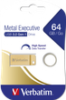 Флеш память USB Verbatim Metal Executive 64GB USB 3.2 Gen1 Gold (99106) - изображение 6