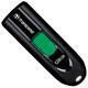 Флеш память USB Transcend JetFlash 790C 128GB USB Type-C Black/Green (TS128GJF790C) - изображение 1