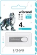 Флеш память USB Wibrand Irbis 4GB USB 2.0 Silver (WI2.0/IR4U3S) - изображение 2