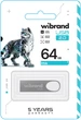 Флеш память USB Wibrand Irbis 64GB USB 2.0 Silver (WI2.0/IR64U3S) - изображение 2