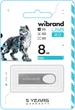 Флеш память USB Wibrand Irbis 8GB USB 2.0 Silver (WI2.0/IR8U3S) - изображение 2