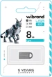 Флеш память USB Wibrand Lynx 8GB USB 2.0 Silver (WI2.0/LY8M2S) - изображение 2