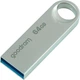 Флеш-накопичувач GoodRam 64GB UNO3 SILVER Metal 60R/20W USB 3. 2 Gen 1 UNO3-0640S0R11 (UNO3-0640S0R11) - зображення 1