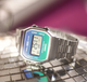 Часы Casio A168WER-2AEF в серебристом цвете с бирюзовым оттенком. - изображение 2