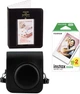 Подарочный набор FujiFilm instax mini 12, instax mini 11 Фотобумага 20 фото + Картриджи х2 + Альбом 64 фото + Чехол Black (Черный) - изображение 1