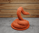 Статуэтка Змея на подставке — символ 2025 года. Оранжевая 20 см. - изображение 3