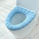 Теплый чехол на сиденье унитаза WarmSeat, голубой - изображение 6