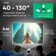 Проектор Led Projector M300 MAX/HY300 4k UHD для домашнего кинотеатра с 2 джойстиками для игр Android 11+карта microSD 64gb с играми - изображение 3