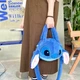 Сумка через плече плюшева Стіч (Ліло і Стіч, Disney, мультфільм) Синій, WUKE - зображення 5