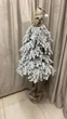 Искусственная елка класса люкс на пеньке HomeDecor Гномик заснеженный 120см - изображение 3