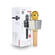 Микрофон-караоке беспроводной WSTER WS1688 Золотой/Gold Bluetooth FM Радио и искажение голоса - изображение 6