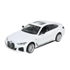 Машинка металлическая электро 1:34 BMW I4 M50 БМВ белая свет звук откр двери 14*5,5*4см (68714) - изображение 2
