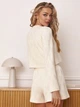 Кофта женская пижамная из трикотажа Ангора свободного кроя с открытой горловиной Seventeen S-M Молочная 2238.6235 - изображение 2