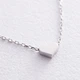 Колье "Сердечко" в белом золоте кол01771 39 Онікс 39 - изображение 9