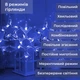 Гірлянда світлодіодна GarlandoPro 1733066BL Зірки та сніжинки Штора розмір 3х0,9 м 10 фігур 8 режимів Синій (127-107-1733066BL) - зображення 5