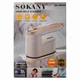 Дорожный утюг Sokany SK-3069W с функцией отпаривания для сухой и влажной глажки пластиковая подошва из металлокерамики 1200 Вт Белый (127-107-SK-3069W) - изображение 9