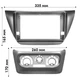 Перехідна рамка 9" Lesko для Mitsubishi Lancer 2000-2010 (6624) Мітцубісі - зображення 5