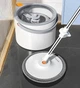 Набор швабра и ведро с отжимом Joybos Spin Mop S01, 3 насадки, по 2 мопа в комплекте - изображение 5