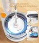Набор швабра и ведро с отжимом Joybos Spin Mop S01, 3 насадки, по 2 мопа в комплекте - изображение 7