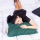 Подушка ортопедична MirSon Стружка Memory №4025 Satin Stripe 30-0017 Green WoMen 59х43х10 см (2200006422358) - зображення 3