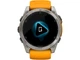 Спортивний годинник Garmin Fenix 8 51mm AMOLED Sapphire Titanium w. Spark Orange/Graphite Silicone Band (010-02905-10/11) - изображение 6