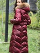 Пуховик зимовий довгий жіночий PERSO BLH220032FR 3XL Винний (5908312938835) - зображення 6