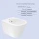 Комплект Qtap Swan 2 в 1: унитаз подвесной Rimless + биде подвесное - изображение 5