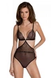 Мереживне боді Passion AMBERLY BODY відкрита спина Чорний L/XL - зображення 1