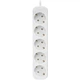 Мережевий фільтр подовжувач Power filter Defender E518 1.8м 5 розеток із заземленням White (992290) - зображення 2