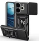 Чохол Camshield з кільцем-підставкою на Tecno Pova 6 Neo (CI6) / black - зображення 1
