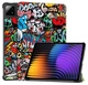 Чехол Crazy Horse на Xiaomi Pad 7S Pro (12.5") / чехол для планшета с функцией подставки / graffiti - изображение 1
