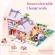 Конструктор для девочки SLUBAN Girls Dream M38-B1078 "Чайное кафе" 981 деталь - изображение 4