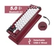 Клавіатура механічна ігрова Motospeed BK-67 Wireless Red-White Outemu Switch Red - зображення 3