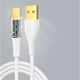 Зарядный шнур для быстрой зарядки телефона USB to Type-C 1.2 м UWarmSof кабель для зарядки планшета повербанка смартфона провод тайпси зарядка 18 Вт Белый - изображение 1