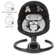 Укачивающий центр Kidwell 2в1 REVE Black/Silver - изображение 8