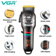 Аккумуляторная машинка для стрижки VGR V-699 , 4 насадки, LED дисплей, черная - изображение 6