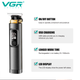 Триммер аккумуляторный VGR V-985, 4 насадки, LED дисплей - изображение 3