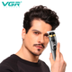 Триммер аккумуляторный VGR V-985, 4 насадки, LED дисплей - изображение 6