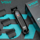 Триммер аккумуляторный VGR V-972, 4 насадки, LED дисплей - изображение 6