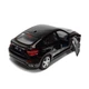 Детская металлическая машинка BMW X6 игрушечная коллекционная масштабная железная авто модель игрушка для детей БМВ х6 открываются двери черная 12.5 см - изображение 2