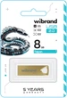 Флеш память USB Wibrand Taipan 8GB USB 2.0 Gold (WI2.0/TA8U2G) - изображение 2