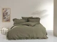 Постільна білизна Limasso Stonewashed Exclusive Ranforse 200 х 220 см Capulet Olive - зображення 1