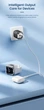Зарядное устройство Toocki 33W GaN TypeC USB LED-дисплей PD+QC Быстрая зарядка для Apple iPhone, iPad, Samsung, Xiaomi Black (6976018376601) - изображение 3