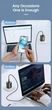 Зарядное устройство Toocki 33W GaN TypeC USB LED-дисплей PD+QC Быстрая зарядка для Apple iPhone, iPad, Samsung, Xiaomi Black (6976018376601) - изображение 4