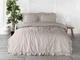 Постельное белье Limasso Stonewashed Exclusive Ranforse 200 х 220 см Natural Krem - изображение 1