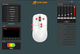 Бездротова акумуляторна миша, Attack Shark X6, PixArt PAW3395, 26000DPI White, WIRED+2.4G+BT5.2 - изображение 8