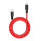 Кабель Hoco X21 Plus PD 20W Cable Type-C to Lightning / Apple iPhone силіконовий (1м 3A) Червоний - зображення 3